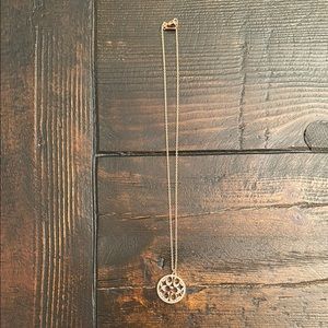 Coach Rose Gold Minimalist Pendant Necklace